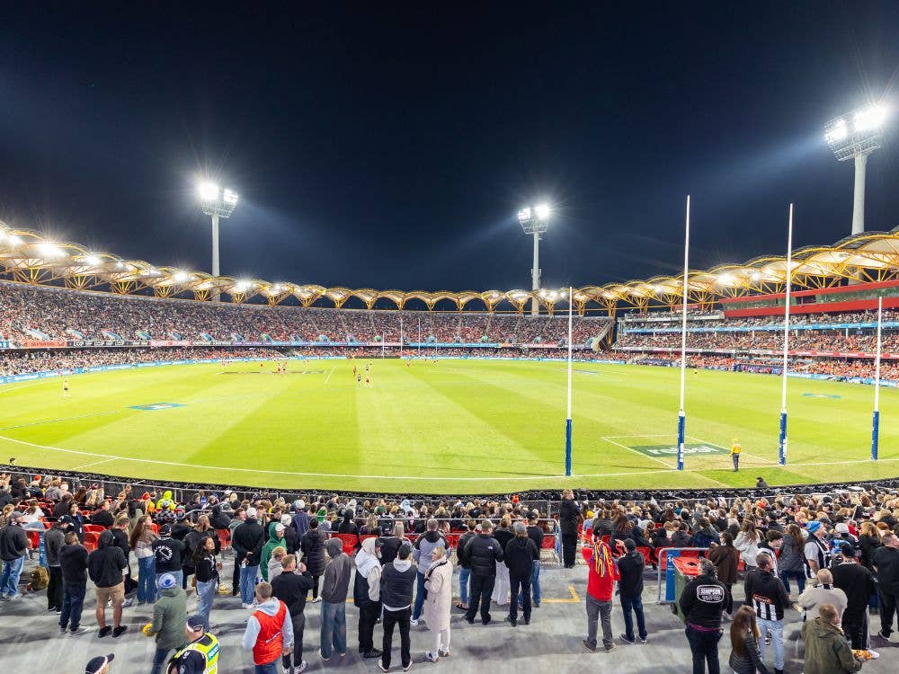 People First Stadium AFL Match with crowd
