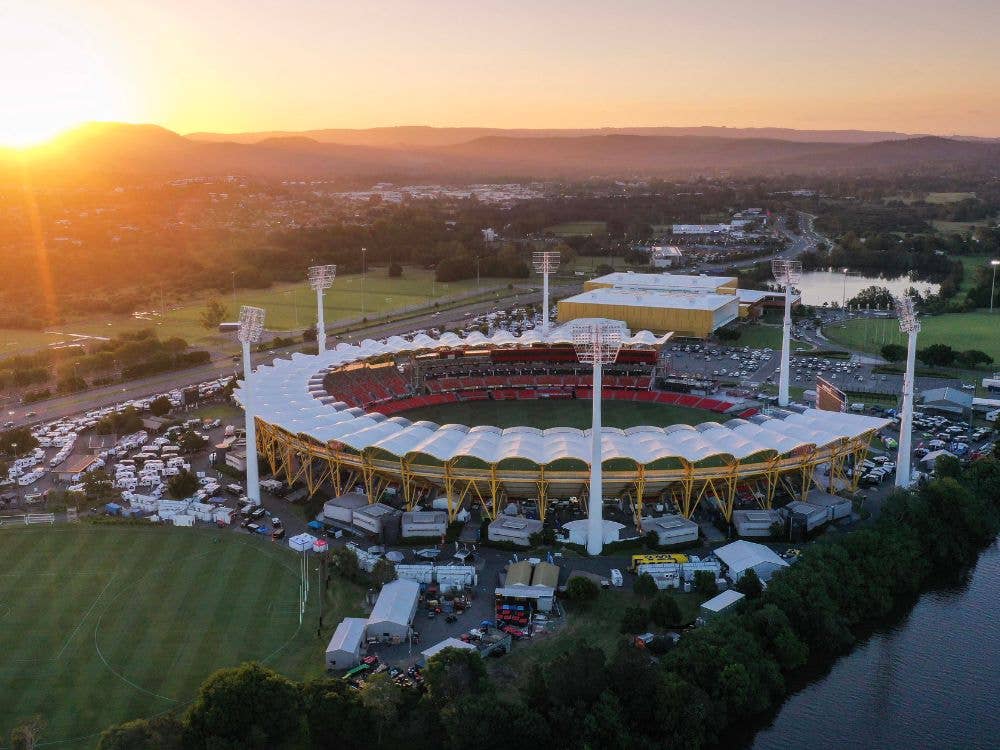 People First Stadium Caravan Sunset